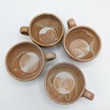 Set of cups and saucers ceramic