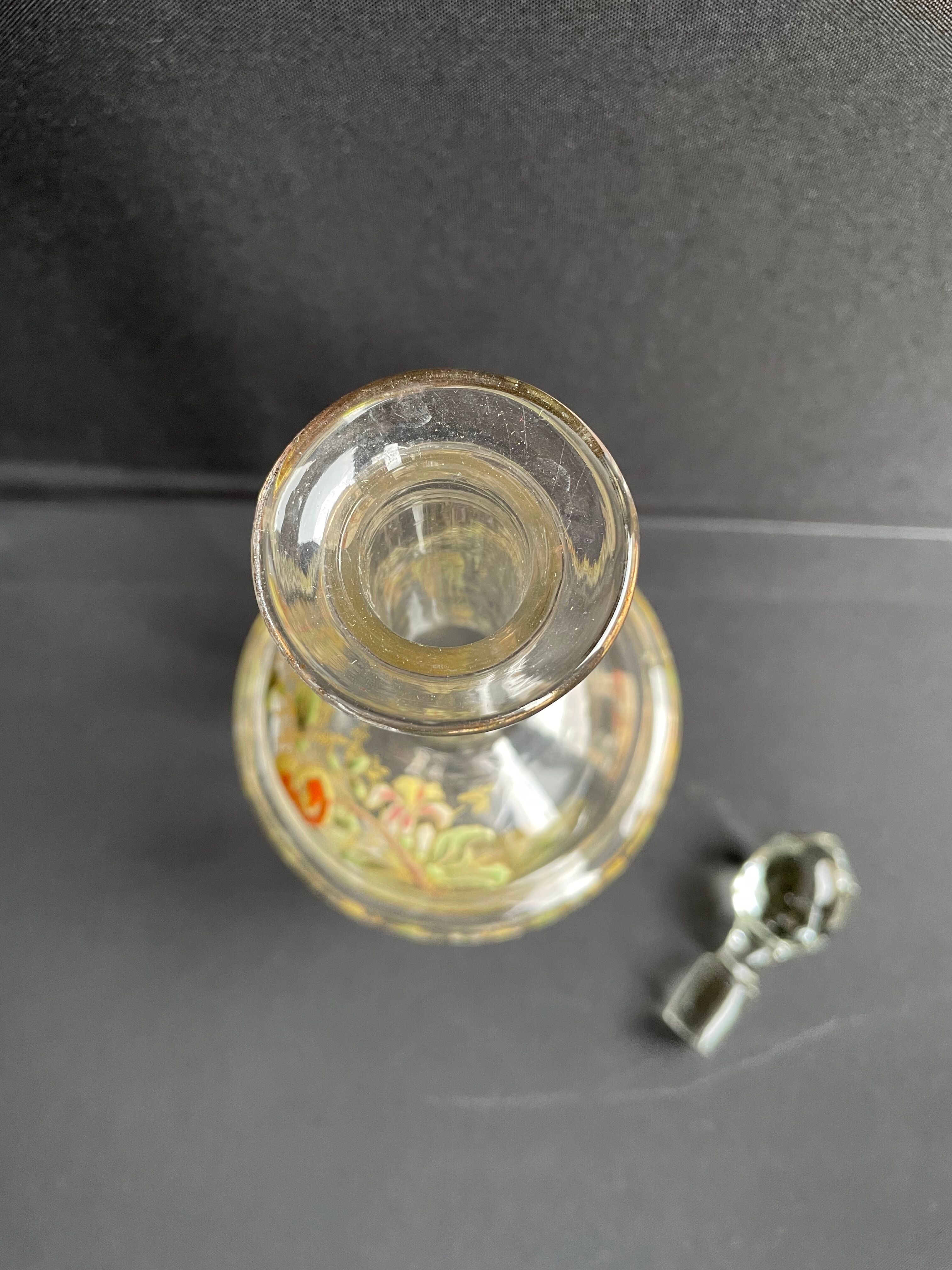 Enamelled decanter François Théodore Legras