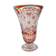 Bohemian glass vase. Czech Republic 1980s.