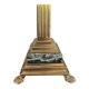 Column lamp in gilded bronze and marble 36cm