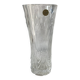 Chiseled crystal vase