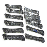 12 Fischer Bavaria crystal knife holders