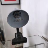 Grey clip lamp