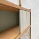 Vintage bookcase in solid oak.