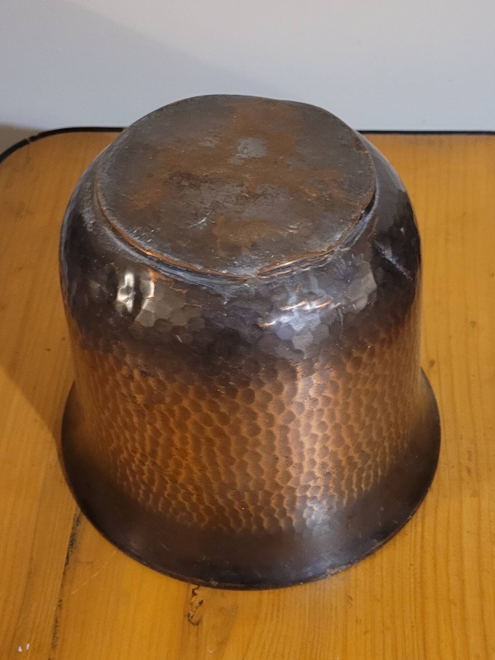 cache pot en cuivre - vintage