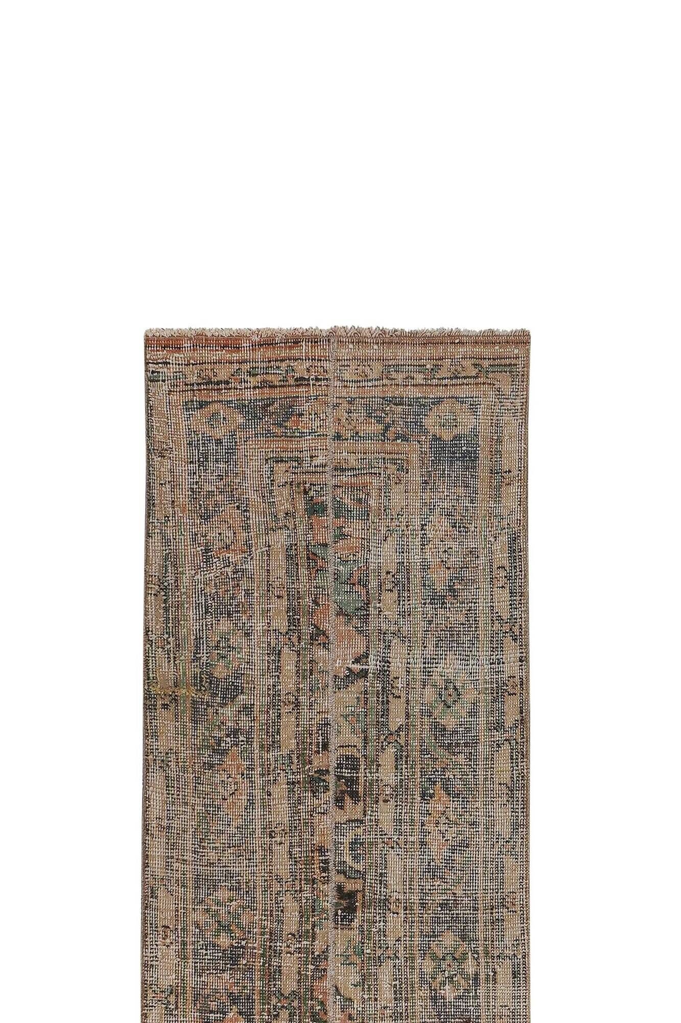 Tapis de couloir turc vintage 59x674 cm