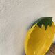 Painted glass dish “le citron”