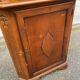 Vitrine d'angle 2 corps encoignure anglaise victorienne en bois