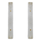 Pair of Art Decò Style Brass and Textured Murano Glass Sconces