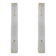 Pair of Art Decò Style Brass and Textured Murano Glass Sconces
