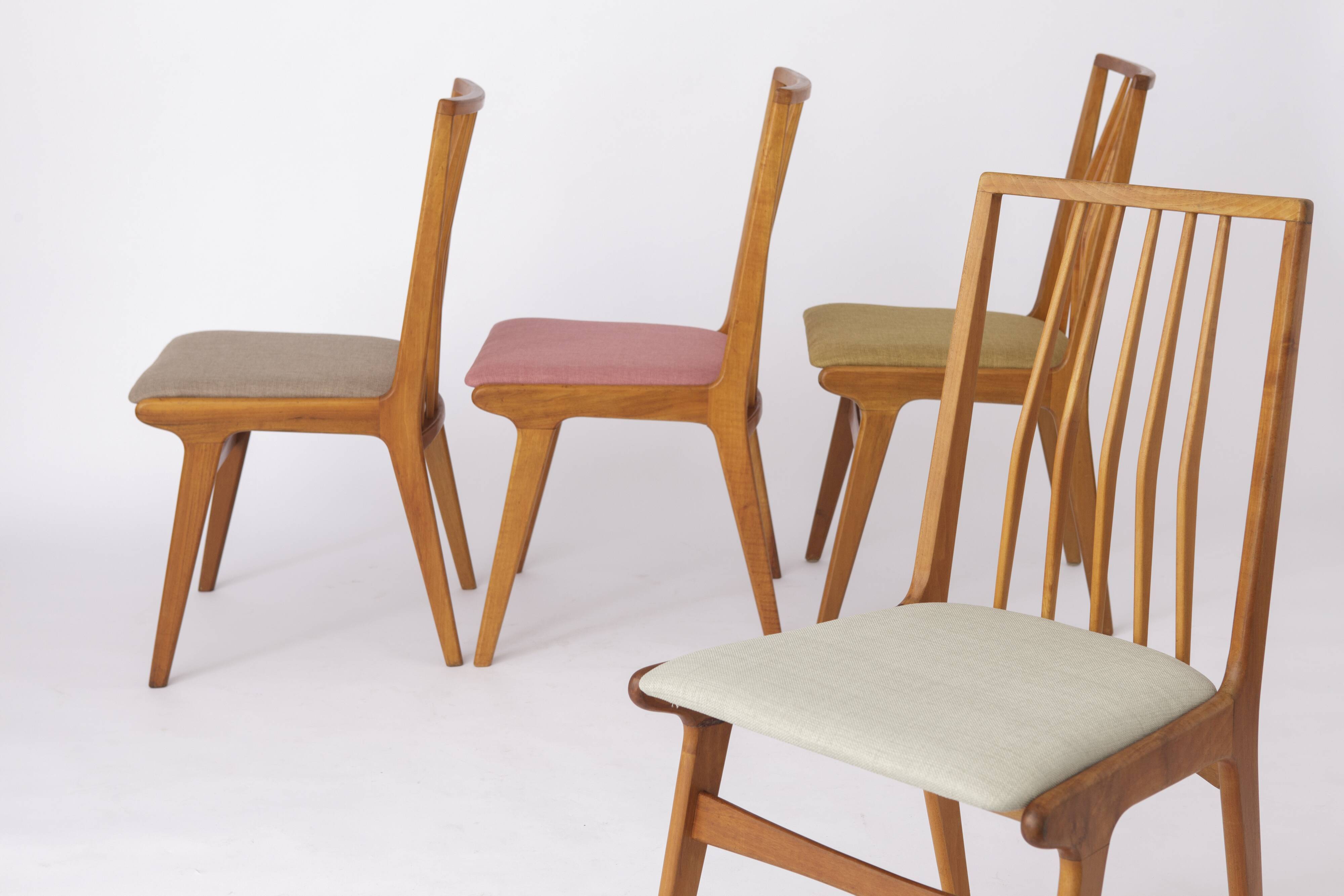 4 vintage dining chairs 1960s
