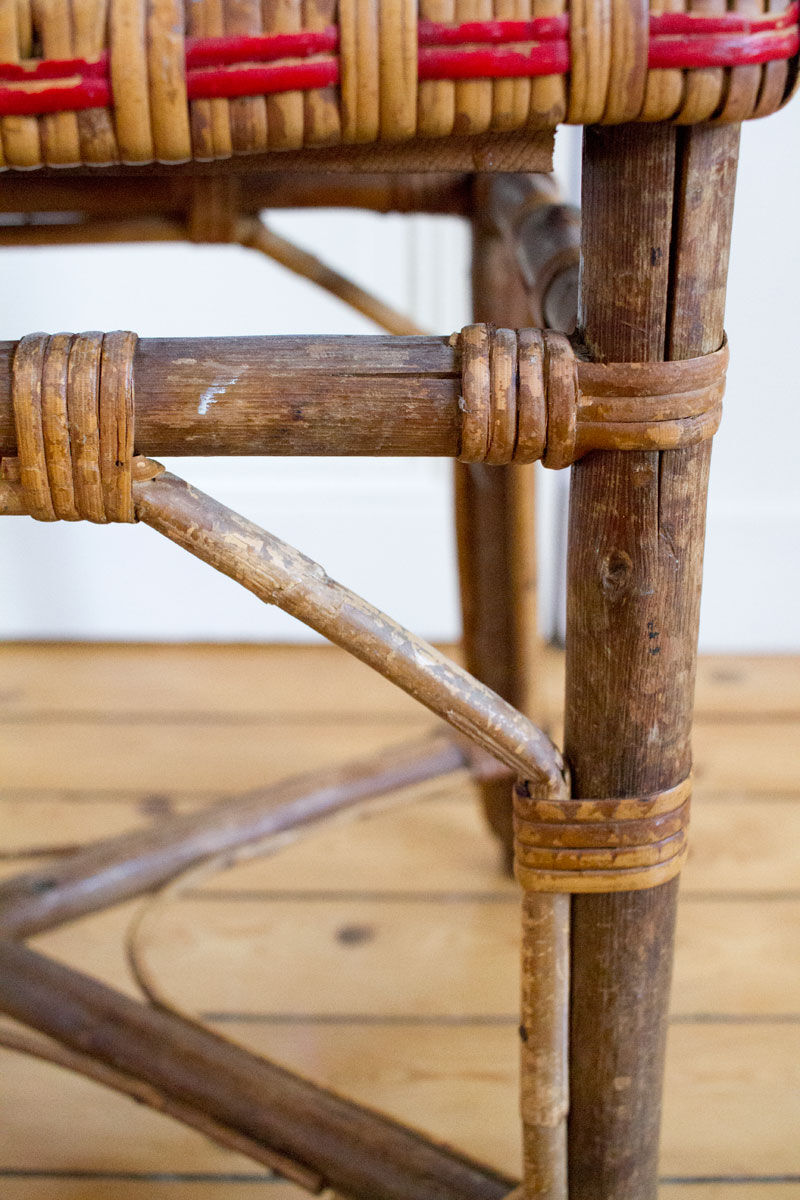 Rattan coffee table