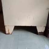 antique metal cabinet two doors