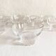 10 crystal champagne glasses, 1950s