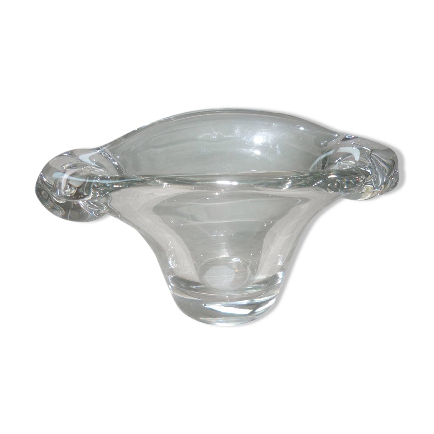 Crystal vase signed Daum France 1926