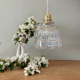 Vintage glass globe pendant light