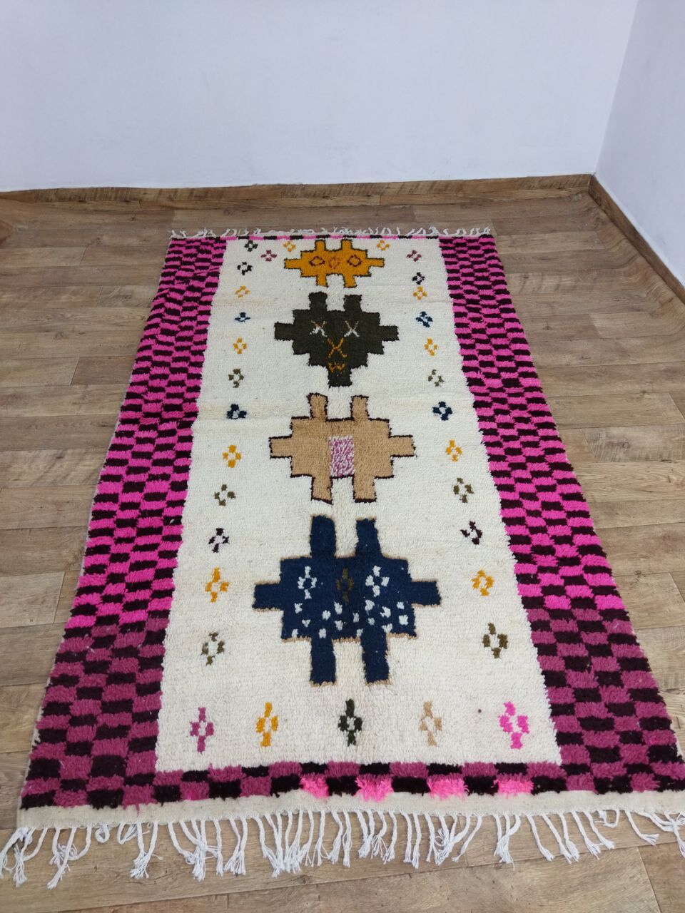 Handmade Moroccan Berber carpet 256x150cm