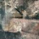 Contemporary abstract and textured tableau, painting on canvas 20th century.