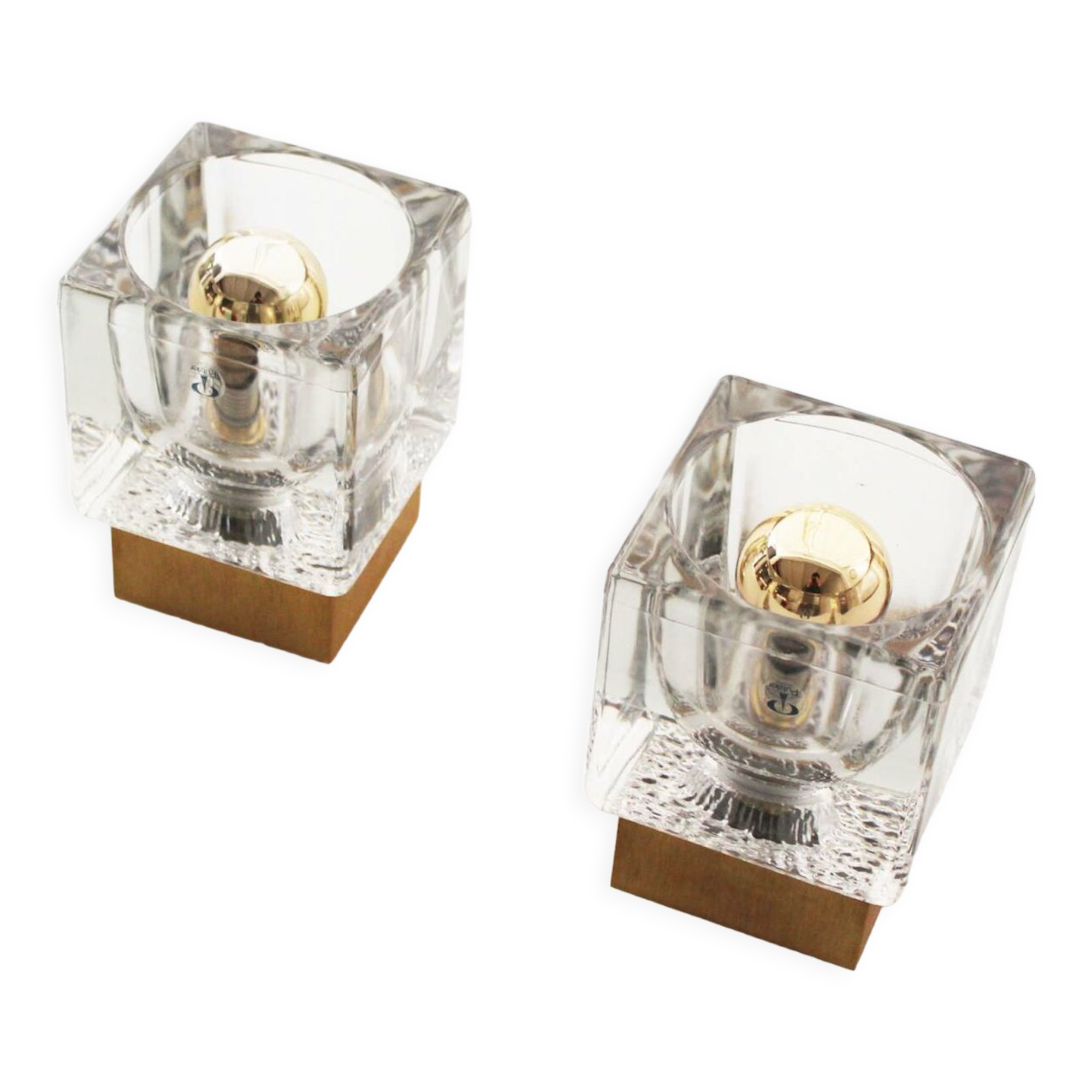 Fantastic set of 2 Sputnik Peill Putzler Wall Sconces