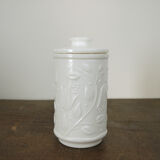 Airtight opal glass jar