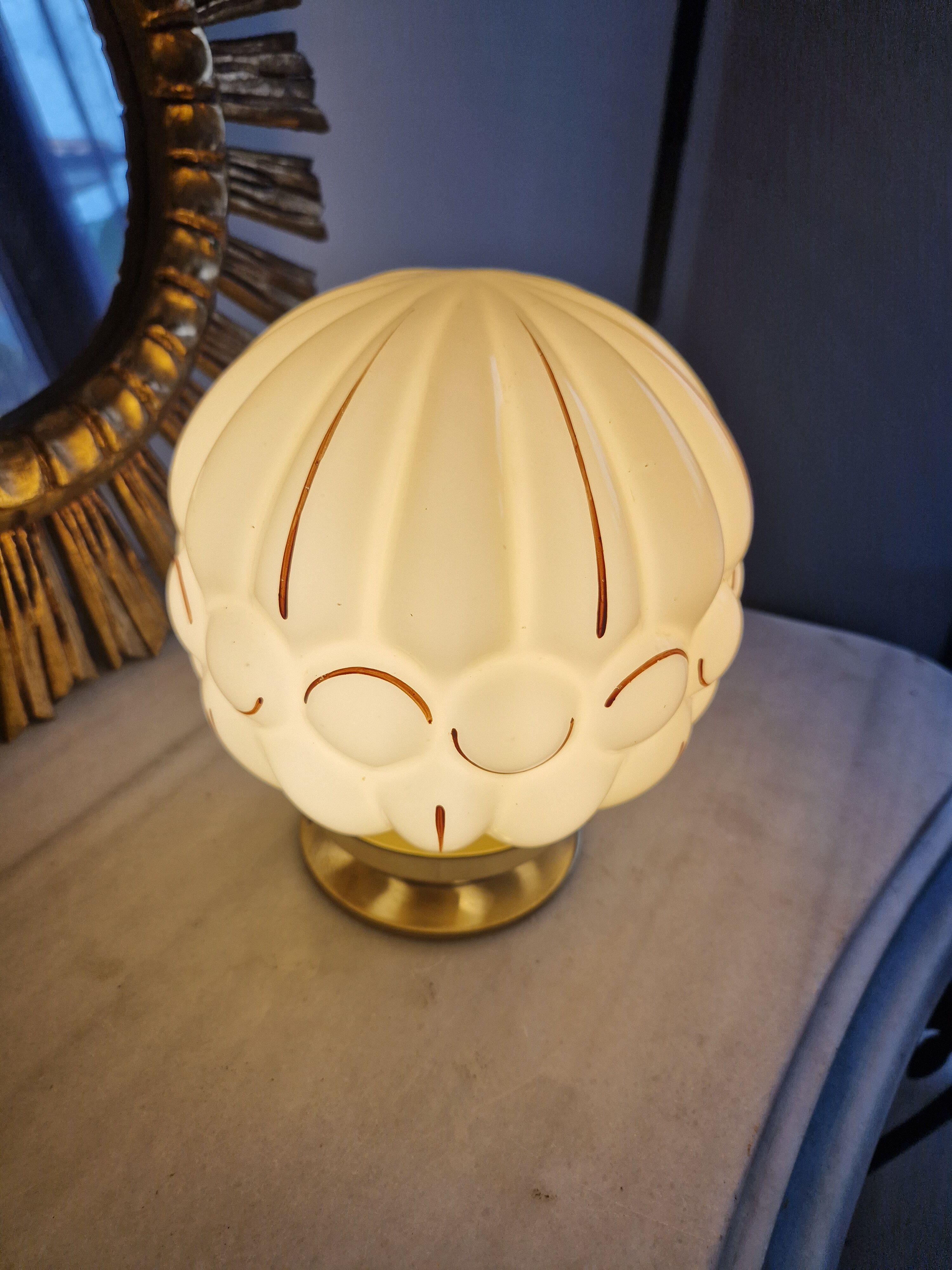 Lampe boule art déco