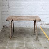 Antique butcher table