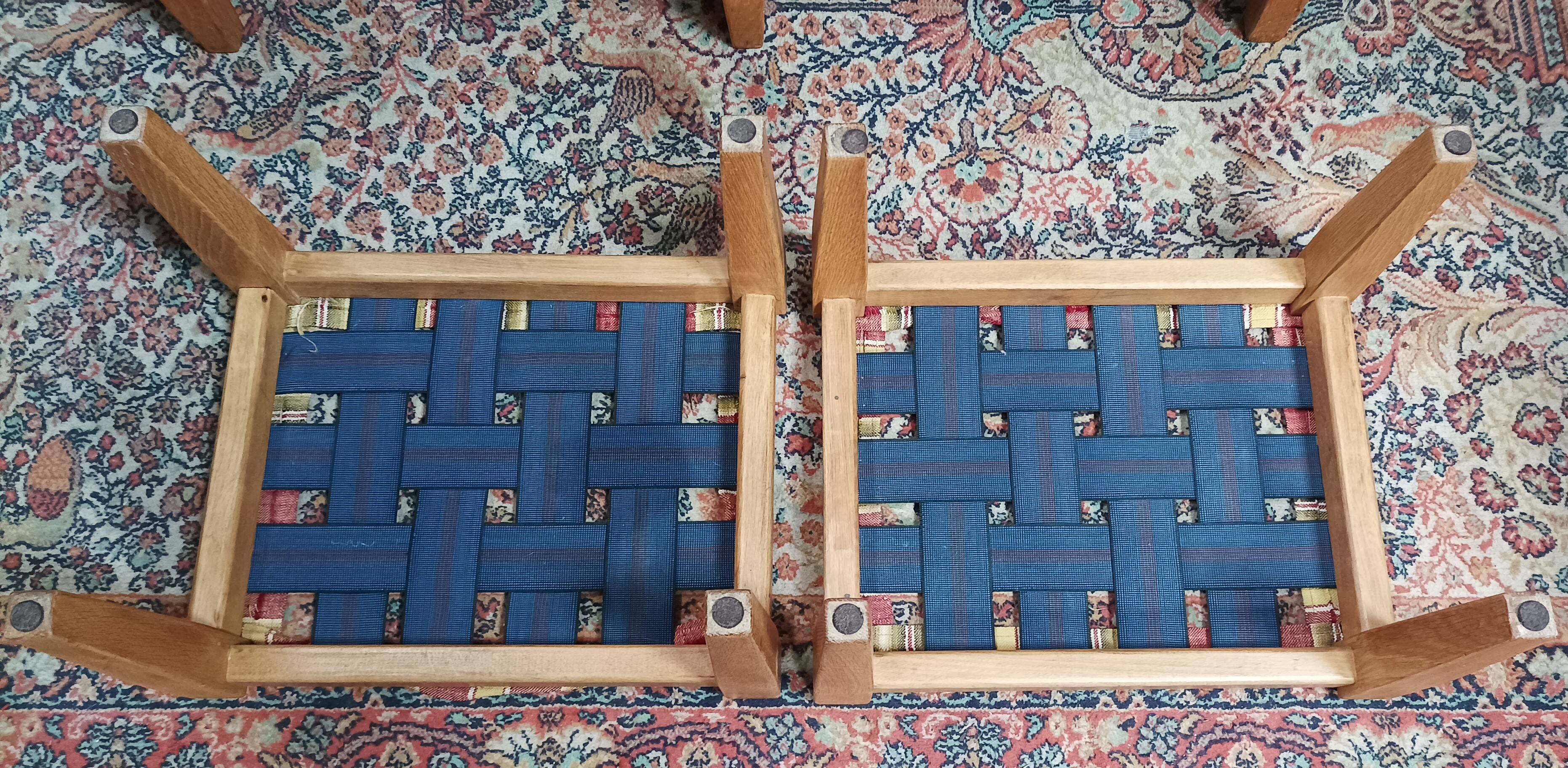 Vintage oak 2 seater bench and footrest
