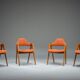 Chaises de salle à manger vintage danoises Compass par Kai Kristiansen, années 1960, lot de 4