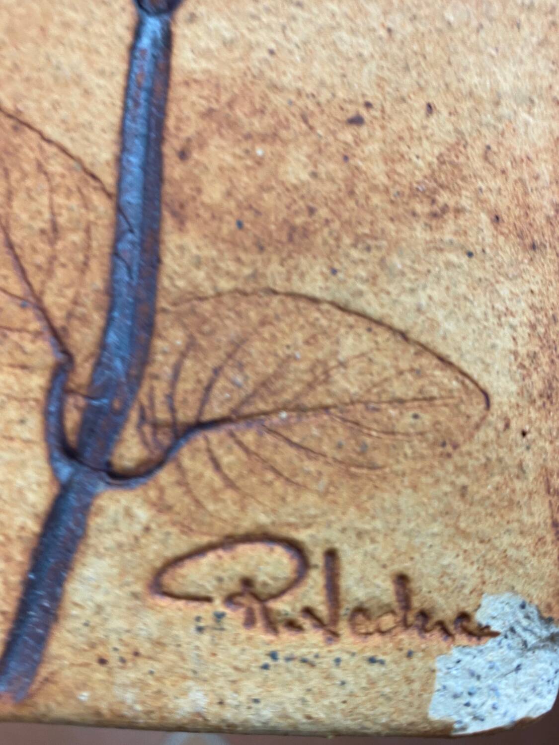 R.Leduc Vallauris ceramic vase