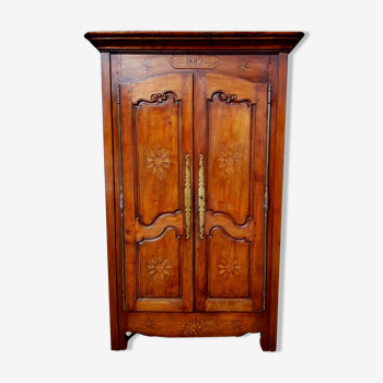 Old caramel patina cabinet dated 1882