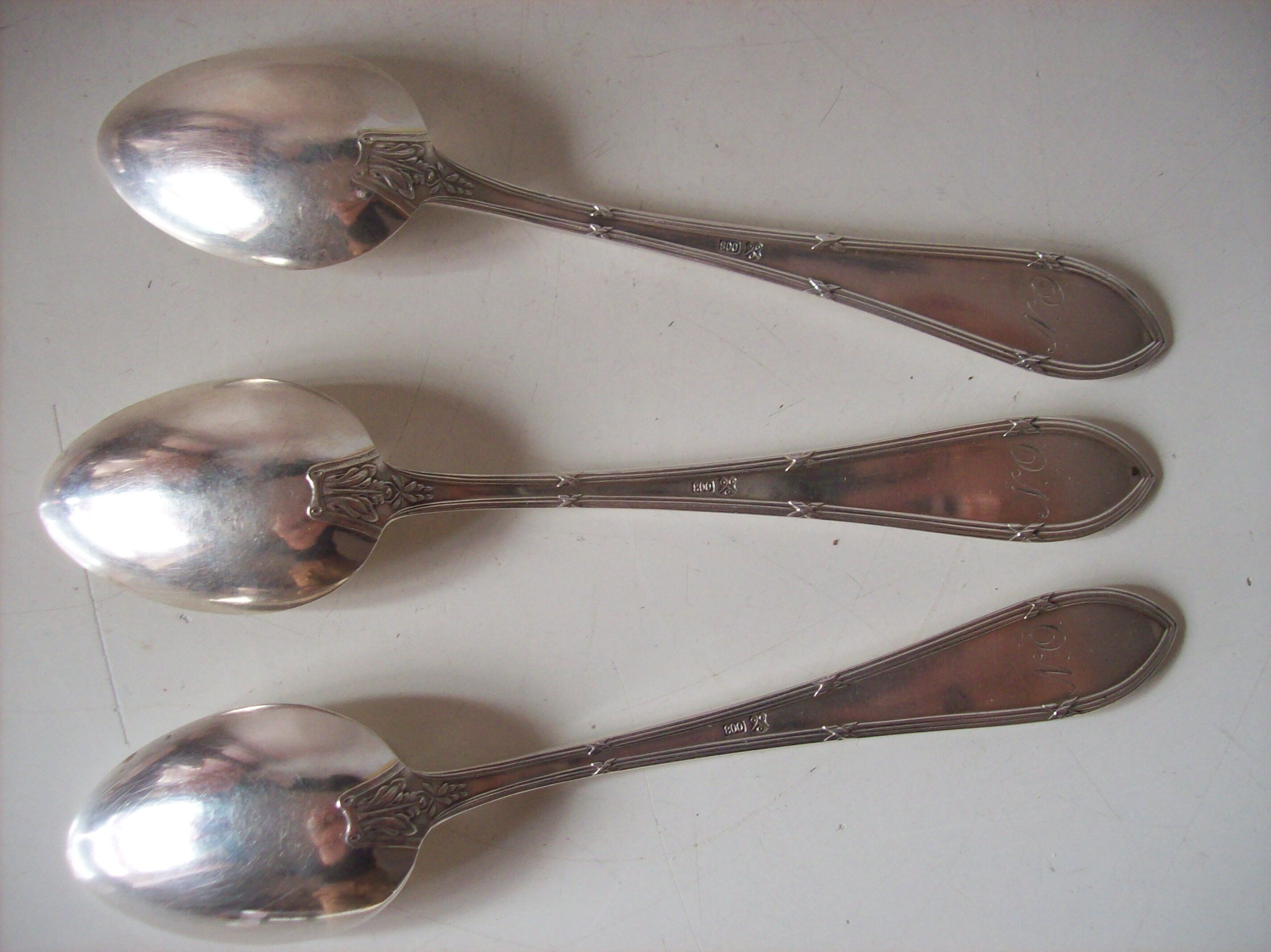 Small sterling silver spoons