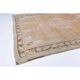 Vintage Turkish Hand-Knotted Wool Cotton Brown Area Rug 69x71