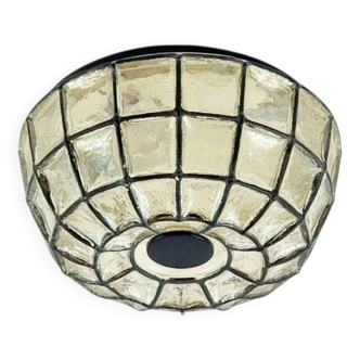 Plafonnier en verre du milieu du siècle, Limbourg, Allemagne, années 1960