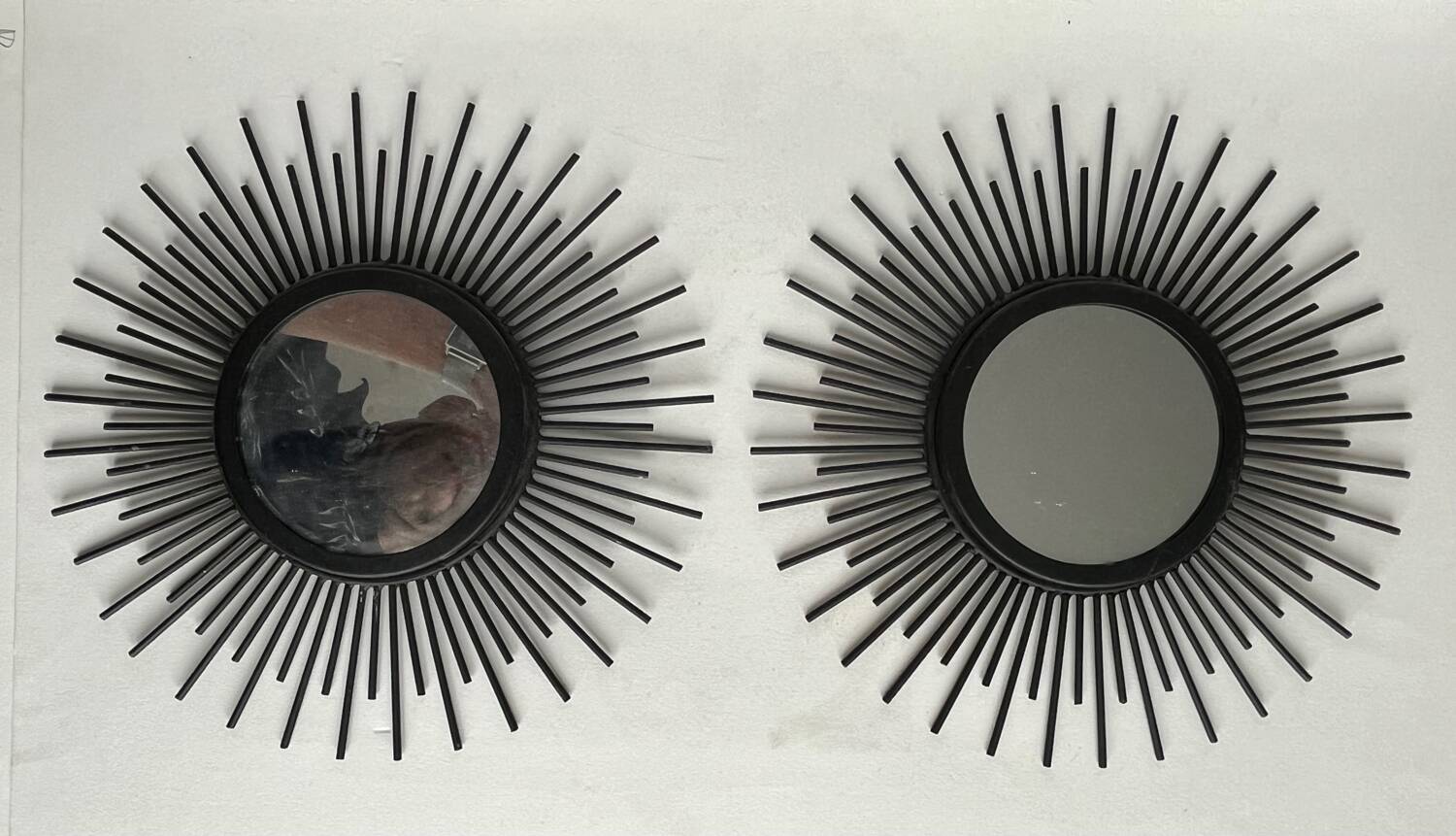 Pair of small sun mirrors