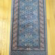 Wool carpet 60 x 120 blue with stars