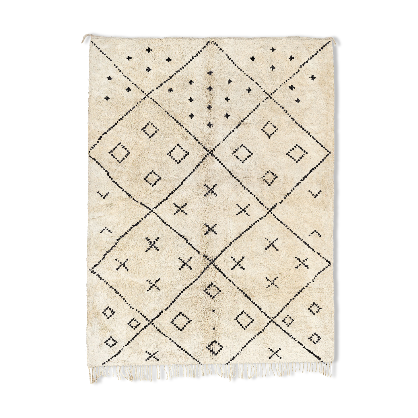 Modern Moroccan carpet white