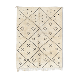 Modern Moroccan carpet white