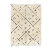 Modern Moroccan carpet white