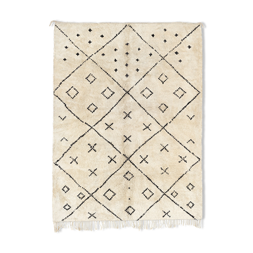 Modern Moroccan carpet white