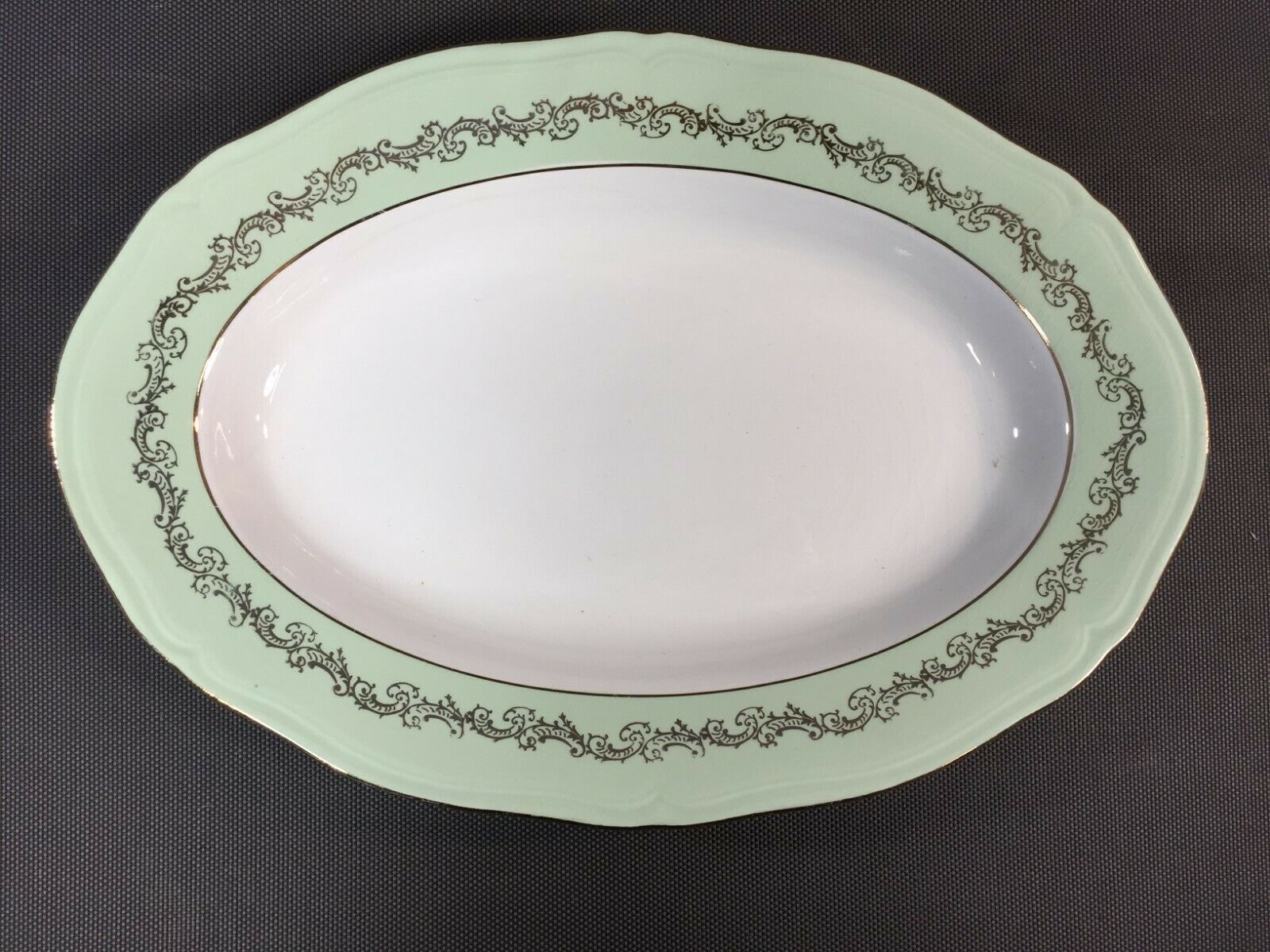 Lot 3 old table service dishes the vintage ceramic Almond from St Amand