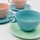 Élysée cup and saucer set in melamine
