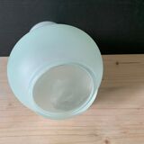 Decorated glass vase
