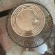 Silver metal fruit basket