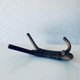 Wall hook, rattan coat rack