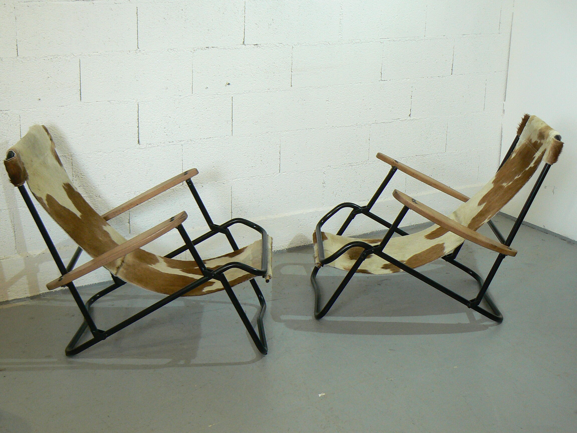 Pair of armchairs Safary chair 1950