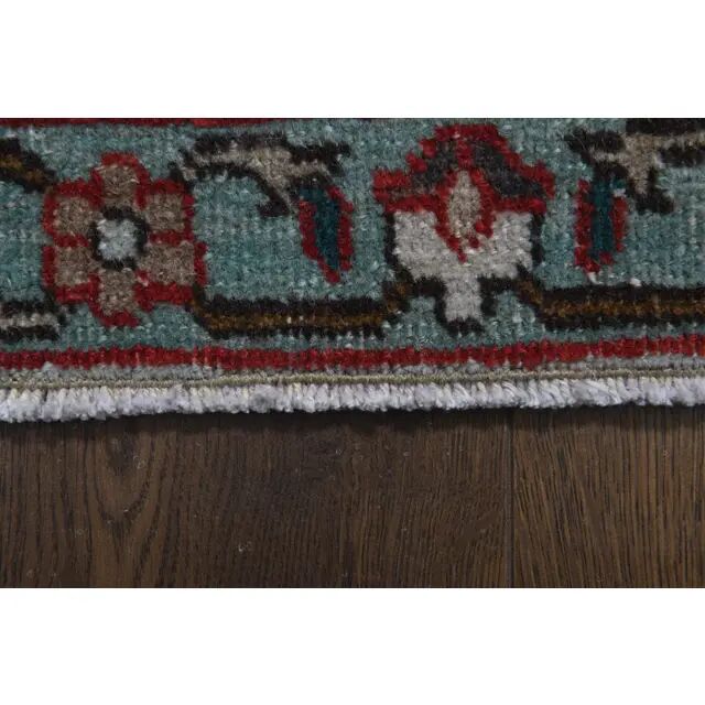 1970s Vintage Persian Handmade Wool Red Oversized Area Rug 298x383