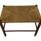 Vintage Stool Danish Papercord Rope Stool Mid Century Ottoman