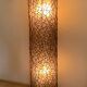Italian floor lamp in rattan and fibreglass from the 1960s.