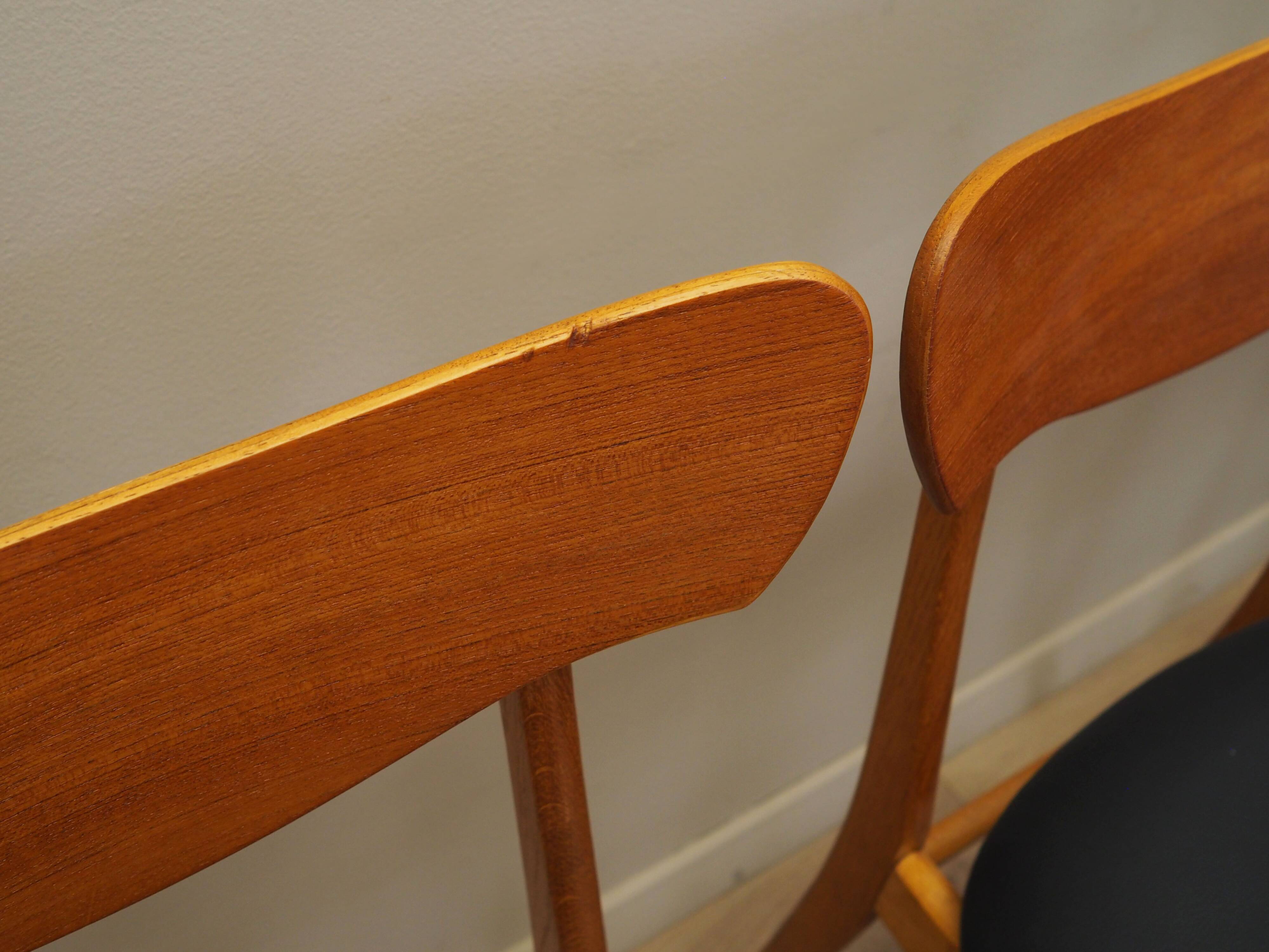 Set of four chairs, Danish design, 1970s, production: Denmark