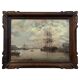Breton, Marine, oil on canvas marouflée, nineteenth century